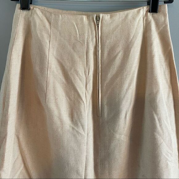 VTG Nina K Linen Blend Pencil Mini Skirt || SZ 6 - Picture 5 of 9